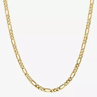 14K Gold Inch Solid Figaro Chain Necklace