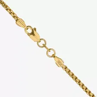 14K Gold Inch Hollow Box Chain Necklace