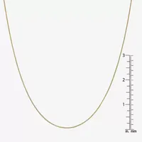 14K Gold 14-30" Solid Box Chain Necklace