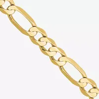 10K Gold Inch Solid Figaro Chain Necklace