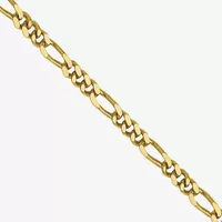 10K Gold 16-24" Solid Figaro Chain Necklace