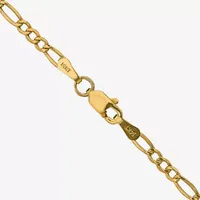 10K Gold 16 Inch Semisolid Figaro Chain Necklace