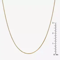 10K Gold Solid Box Chain Necklace