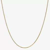 10K Gold Solid Box Chain Necklace