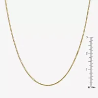 10K Gold Solid Box Chain Necklace