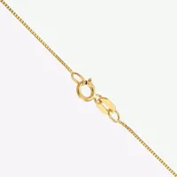 10K Gold 14-24" Solid Box Chain Necklace