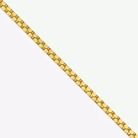 10K Gold 16-24" Solid Box Chain Necklace