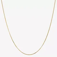 14K Gold Inch Solid Curb Chain Necklace