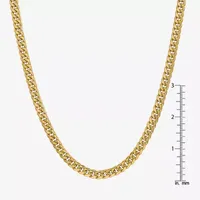 14K Gold Inch Semisolid Curb Chain Necklace