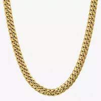 14K Gold Inch Semisolid Curb Chain Necklace