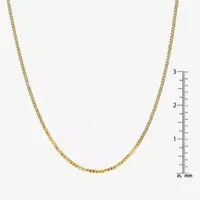 10K Gold Solid Curb Chain Necklace