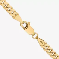 10K Gold 18 Inch Solid Curb Chain Necklace