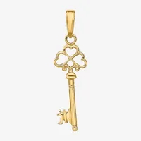 Womens 14K Gold Keys Pendant