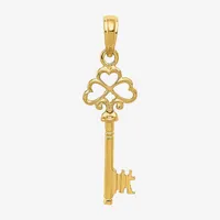 Womens 14K Gold Keys Pendant