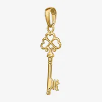 Womens 14K Gold Keys Pendant