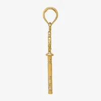 Womens 14K Gold Keys Pendant