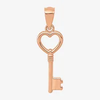 Womens 14K Rose Gold Keys Pendant