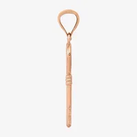 Womens 14K Rose Gold Keys Pendant