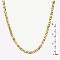 10K Gold Solid Curb Chain Necklace