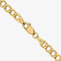 10K Gold Inch Semisolid Curb Chain Necklace