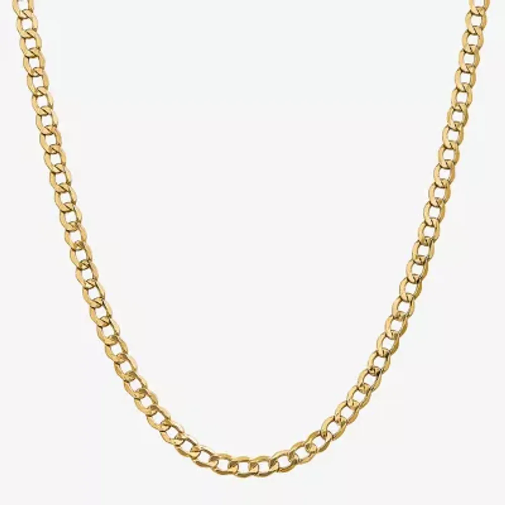 10K Gold Curb Chain Necklace