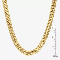 10K Gold Inch Hollow Curb Chain Necklace