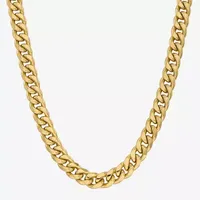 10K Gold Inch Hollow Curb Chain Necklace