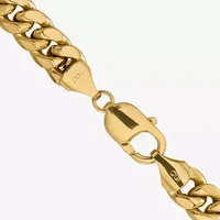 10K Gold 22 Inch Hollow Curb Chain Necklace