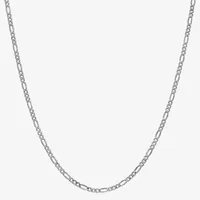 14K Gold Inch Semisolid Figaro Chain Necklace