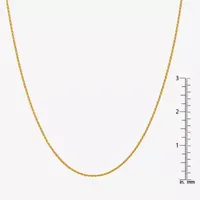 14K Gold Solid Wheat Chain Necklace