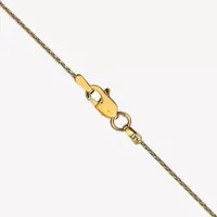 14K Gold Solid Wheat Chain Necklace