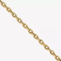 14K Gold - Inch Solid Cable Chain Necklace