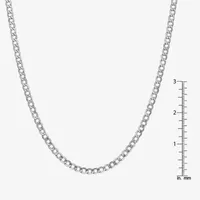 14K Gold Inch Semisolid Curb Chain Necklace