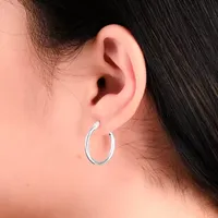 Hoop Sterling Silver Earring Set