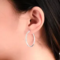 Hoop Sterling Silver Earring Set