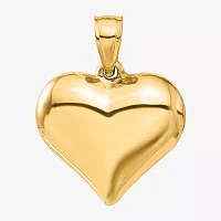 Womens 14K Gold Heart Pendant