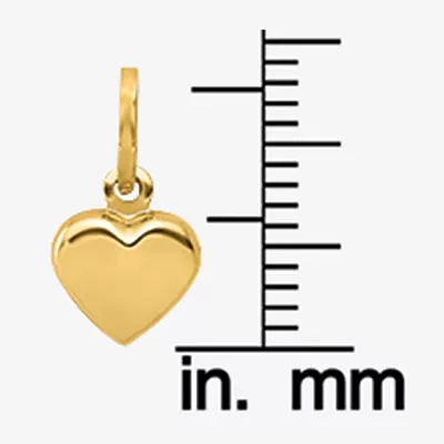 Womens 14K Gold Heart Pendant