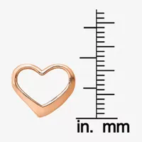 Womens 14K Rose Gold Heart Pendant