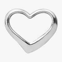 Womens 14K White Gold Heart Pendant