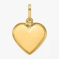 Womens 14K Gold Heart Charm