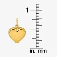 Womens 14K Gold Heart Charm