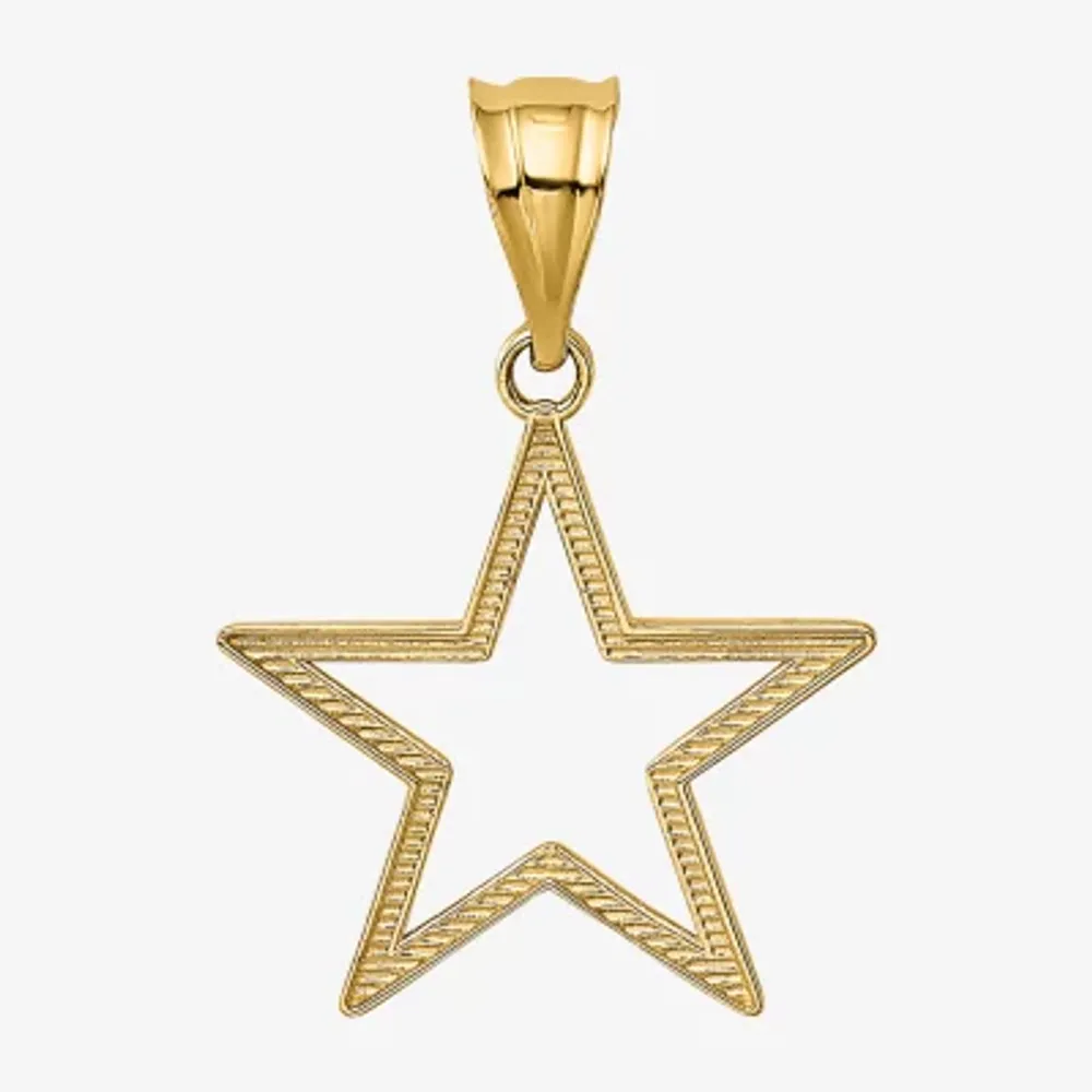 Womens 14K Gold Star Charm