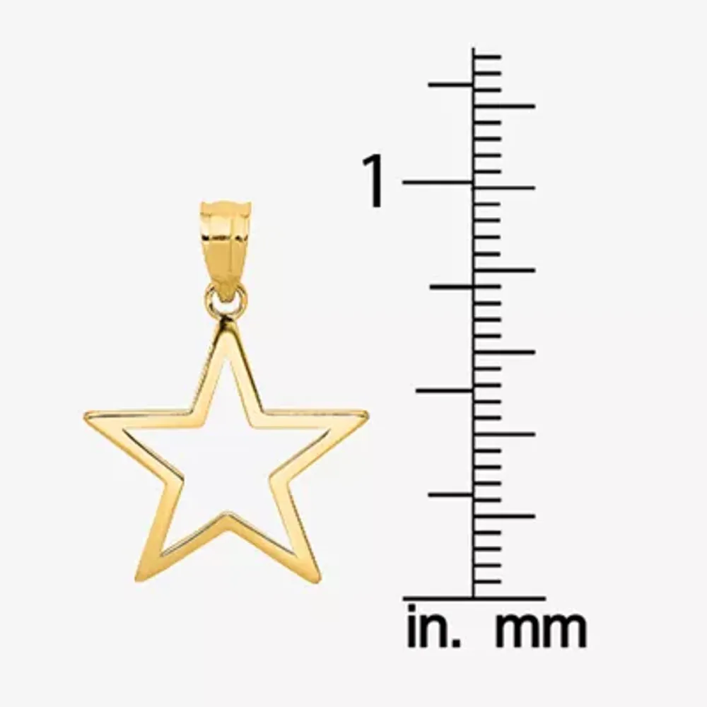 Womens 14K Gold Star Charm