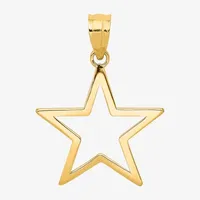 Womens 14K Gold Star Charm