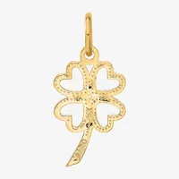 4-Leaf Clover Womens 14K Gold Clover Charm