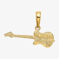 Guitar Womens 14K Gold Pendant