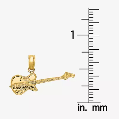 Guitar Womens 14K Gold Pendant