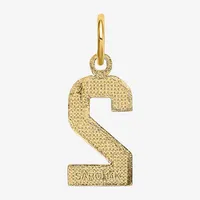 Number Womens 14K Gold Pendant