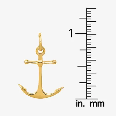 Anchor Womens 14K Gold Pendant