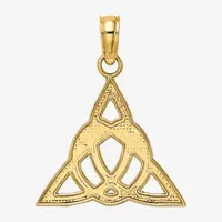 Celtic Trinity Knot Womens 14K Gold Pendant